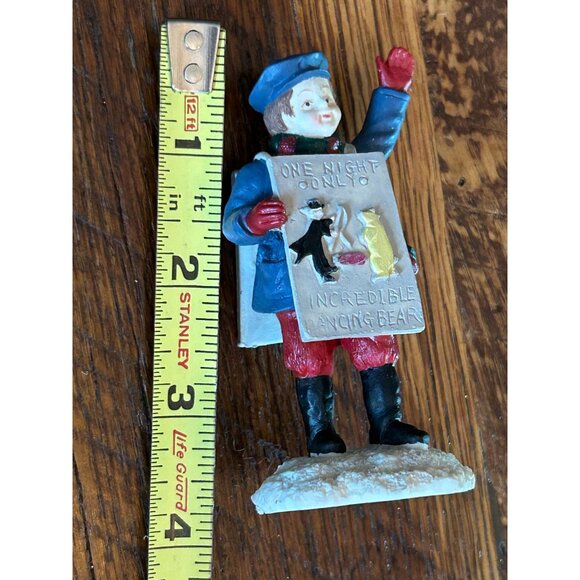 Vintage Hand-Painted Mervyns Christmas Village Accessory Figurine One Night Only - Picture 9 of 9